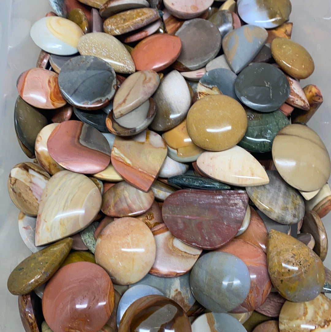 Polychrome and Ocean Jasper Cabs MMM